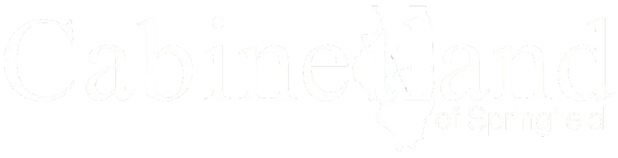 Cabinetland of Springfield logo in white