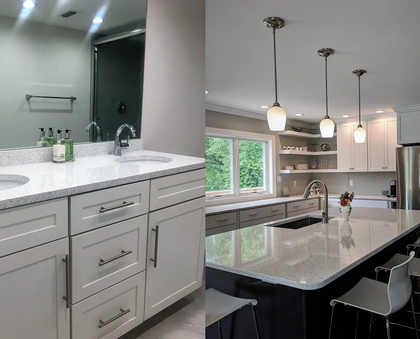 Cabinetland of Springfield, Inc. - bathroom and kitchen countertops with custom design -Chatham IL